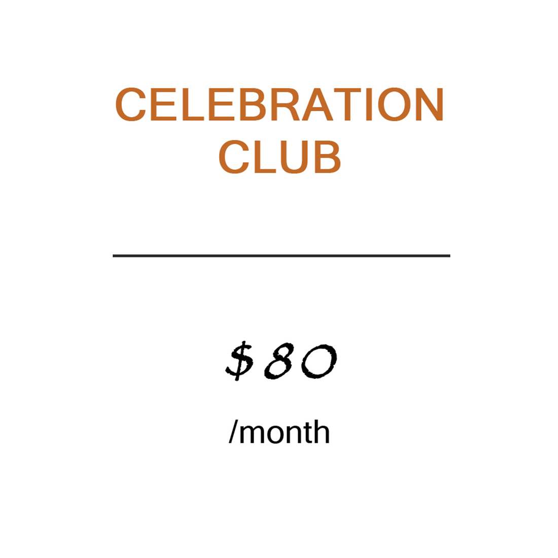 Celebration Club Option